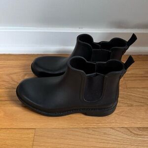 Madewell Black Women's Chelsea Rain Boots